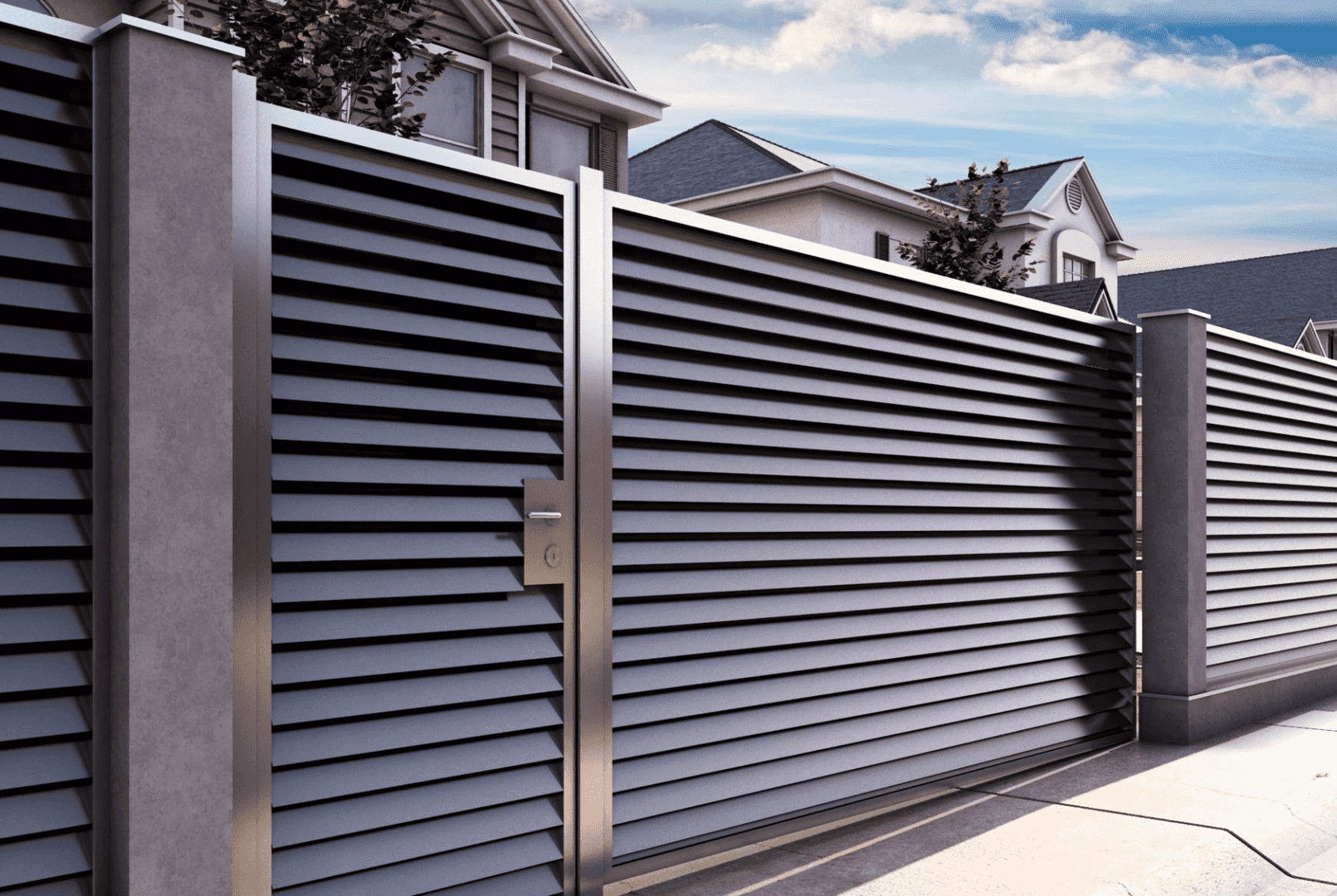 Коричневый забор