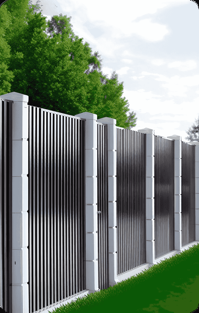 Серый забор