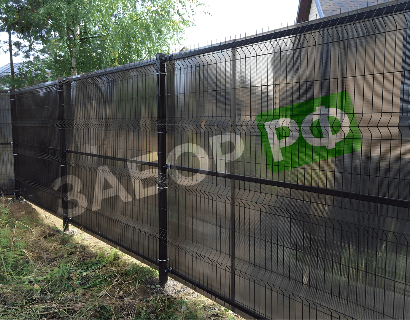 Фотография забора с участка