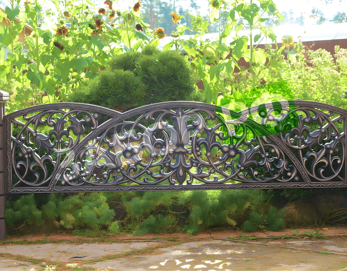 Фотография забора с участка