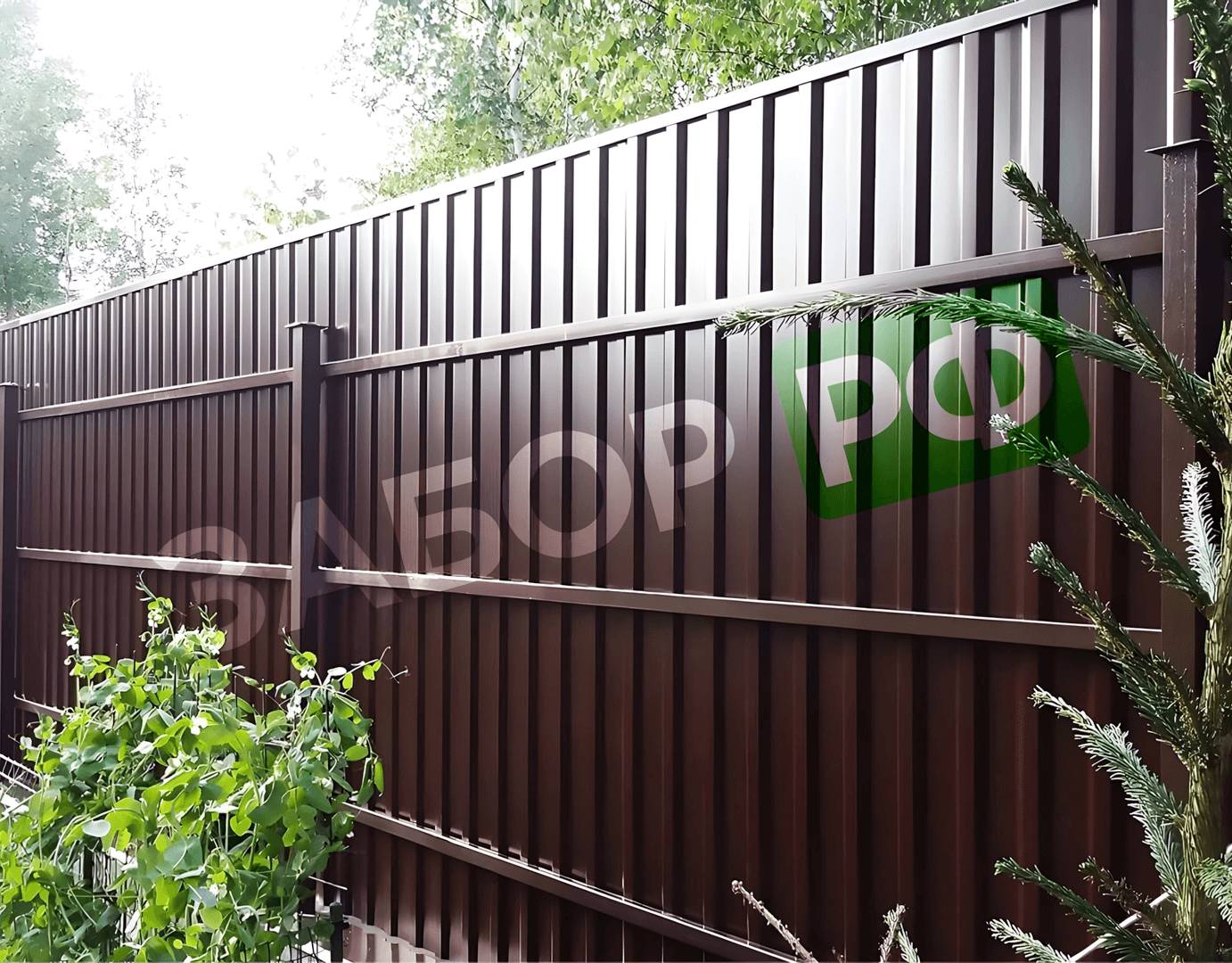 Фотография забора с участка