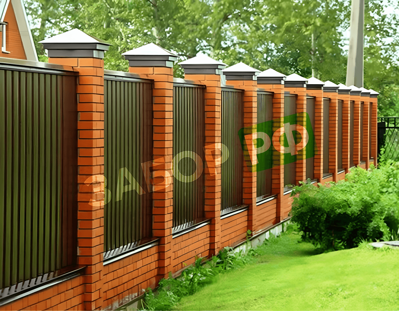 Фотография забора с участка