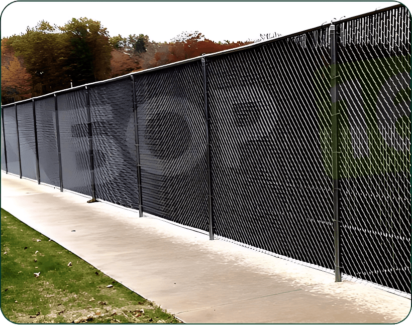 Забор из сетки рабицы