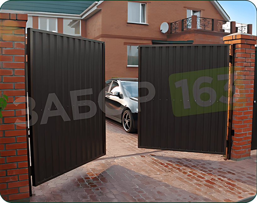 Ворота из профнастила