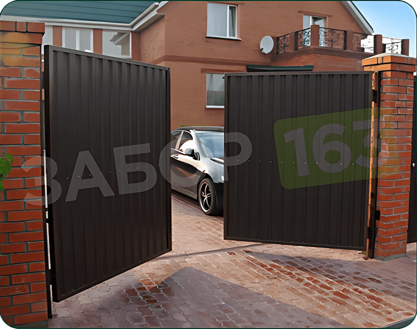 Ворота из профнастила