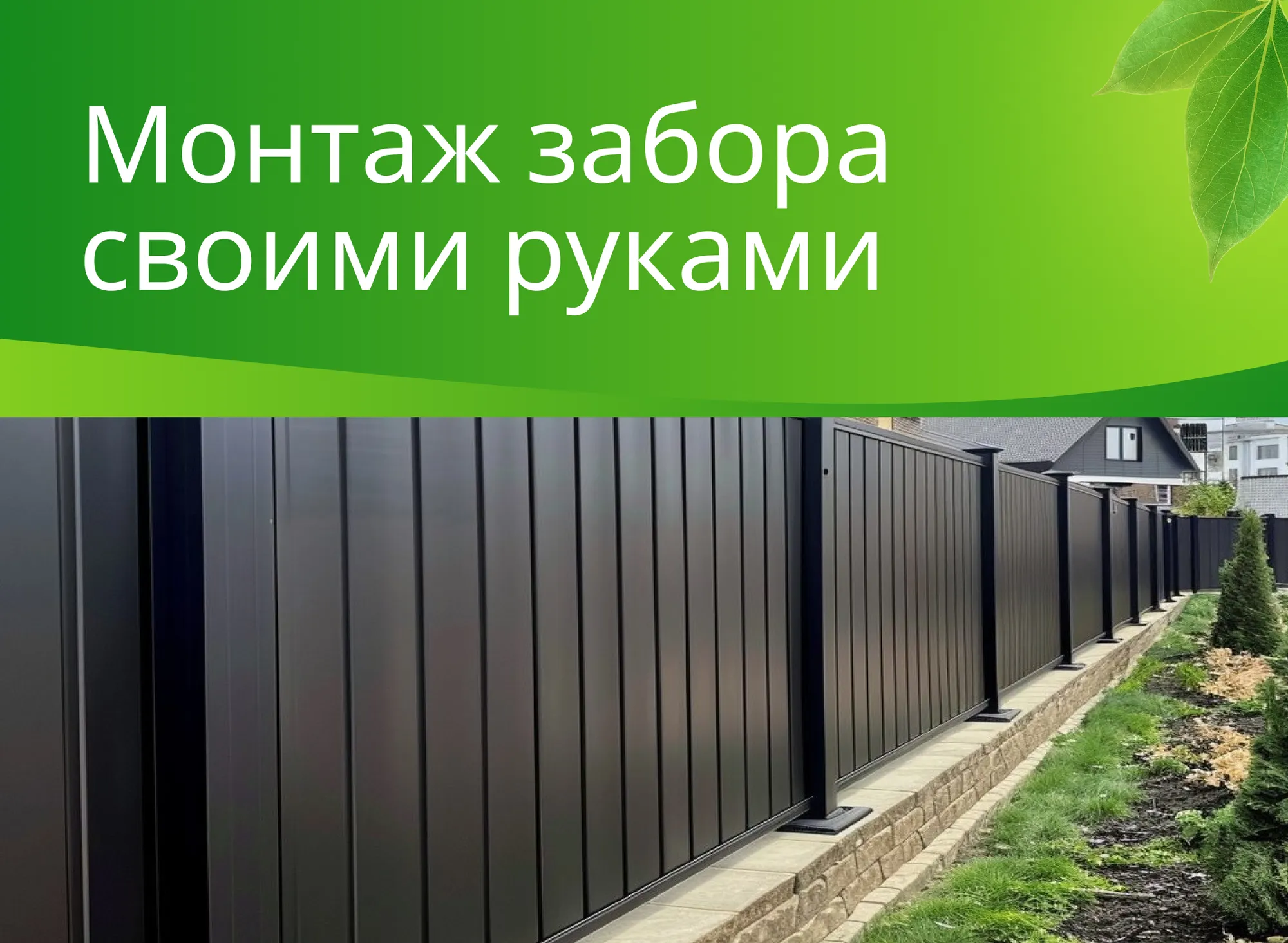 Как установить забор из профнастила: пошаговая инструкция 2026